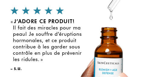 J'adore ce produit - Blemish and Age Defense