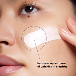 Improves appearance of wrinkles + elasticity