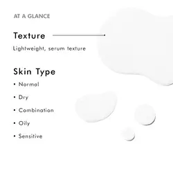 Lightweight serum texture, for all skin types
