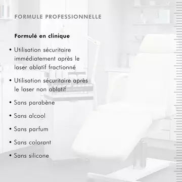 Free of parabens, alcohol, fragrance, dyes, silicones