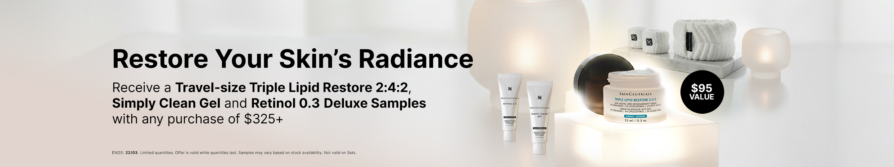Corrective Cream Offer on every purchase of $325+
