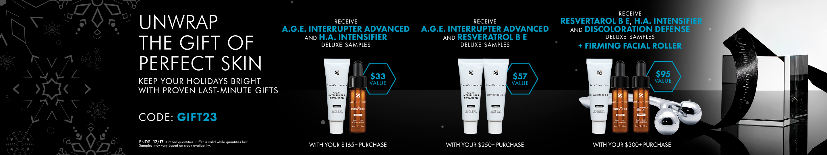 December Offer ! Get up to 4 free samples on your order