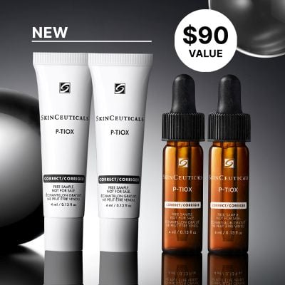 2x P-TIOX Serum and 2x P-TIOX Cream Deluxe Samples with any purchase of $275+. Ends 23/08