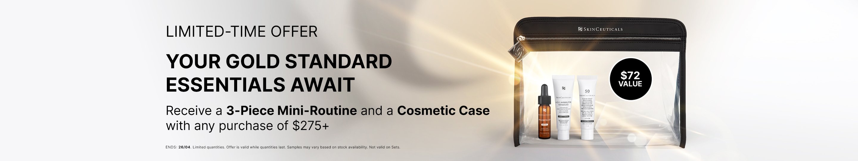 Corrective Cream Offer on every purchase of $275+