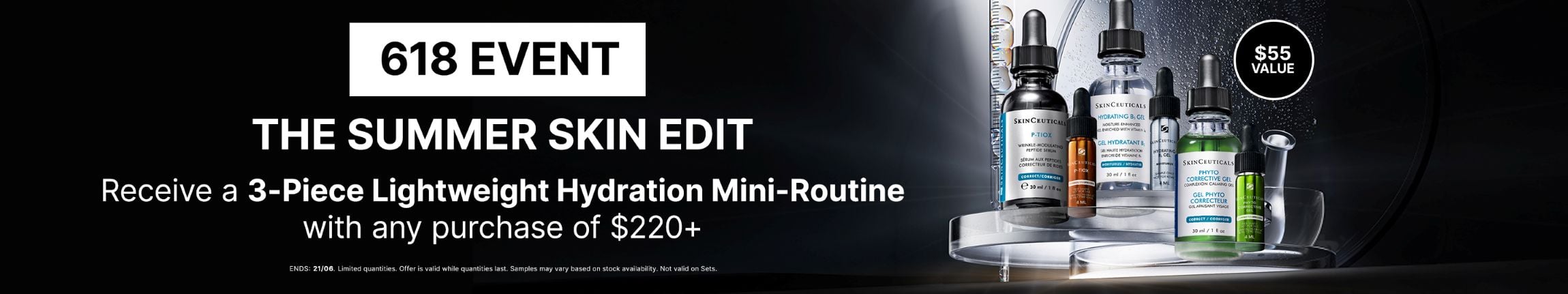 618 Event free mini routine with any purchase of $220+