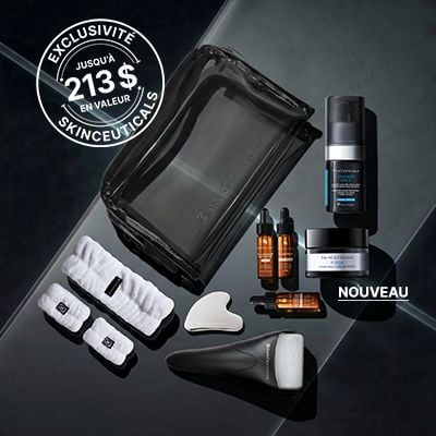 ensemble de 4 pieces avec achat de 250 $+ et un format voyage avec achat de 330 $+ et Un accessoire de soin avec achat de 380 $+